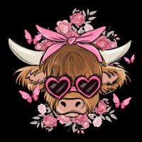 Cow With Flowers And Butterflies Premium Tee | Teevron