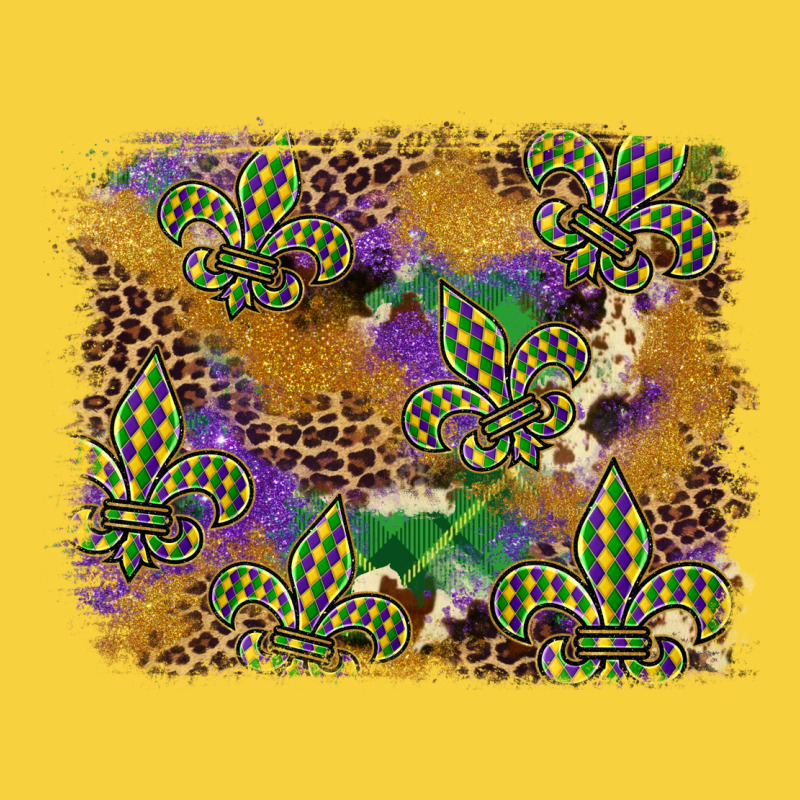 Mardi Gras Plaid Purple Glitter Cowhide  Leopard Premium Sweatshirt by FaDigitalArtStudio | Teevron