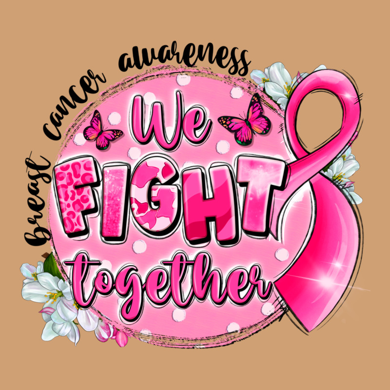Breast Cancer Awareness We Fight Together Vintage Tee by LillyAllenDesigns | Teevron