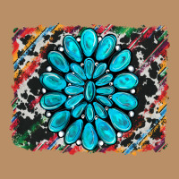 Cowhide And Serape Gemstone Background Vintage Hoodie | Teevron