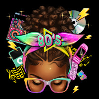 80's Babe Afro Messy Bun Heavyweight Sweatshirt | Teevron