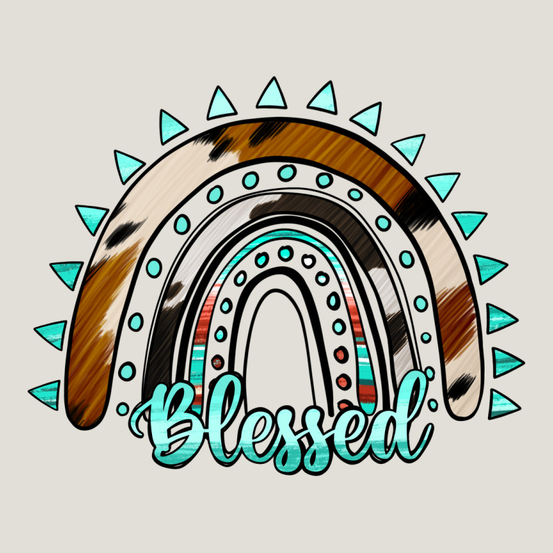 Blessed Rainbow Cowhide Aztec Heavy Core Tee by Jasminsmagicworld | Teevron