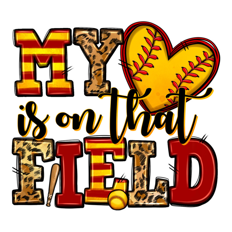 My Heart Is On That Field Softball Long Sleeve Tee by Jasminsmagicworld | Teevron