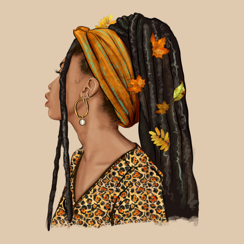 Fall Afro Woman Heavyweight Sweatshirt by NancyCooperArtShop | Teevron