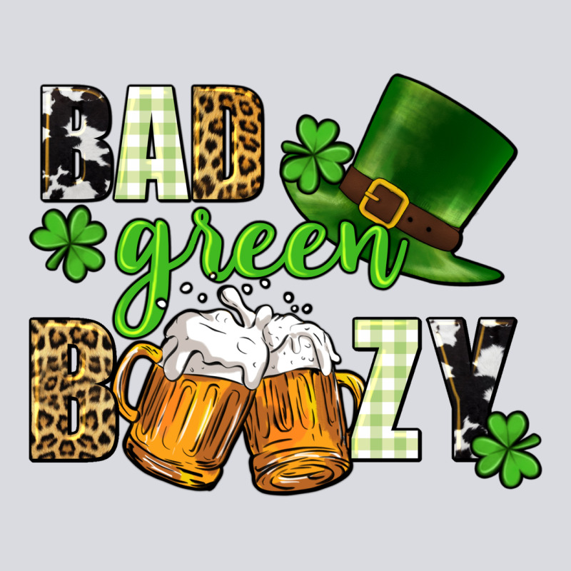 Bad Green Boozy St. Patrick's Day Zipper Hoodie by CowGirlArtShop | Teevron