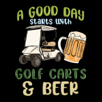 A God Day Starts With Golf Carts And Beer Premium Tee | Teevron