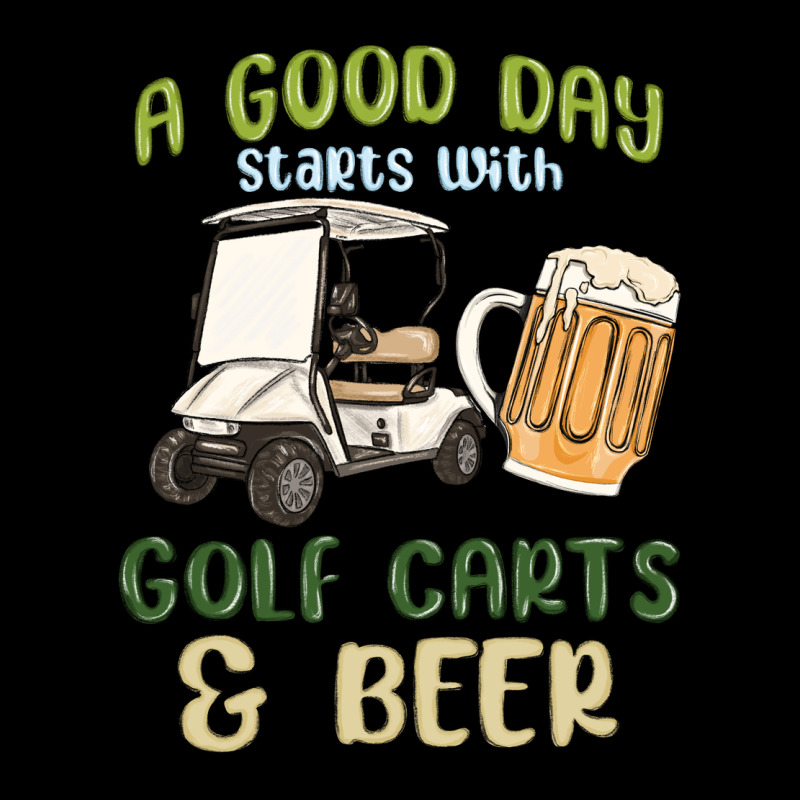 A God Day Starts With Golf Carts And Beer Premium Tee by MaliasSmallBusiness | Teevron