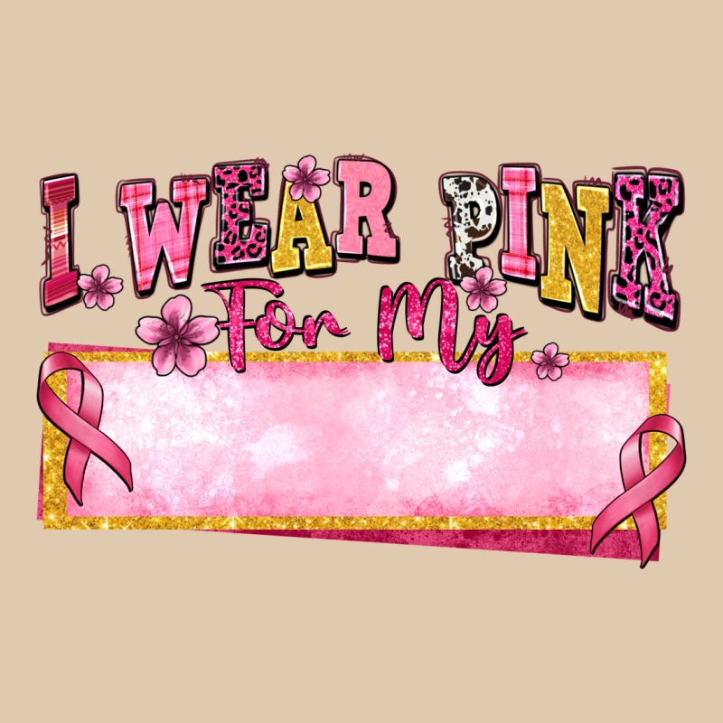 Personalized I Wear Pink For My Heavyweight Sweatshirt by texasbilliewilder | Teevron