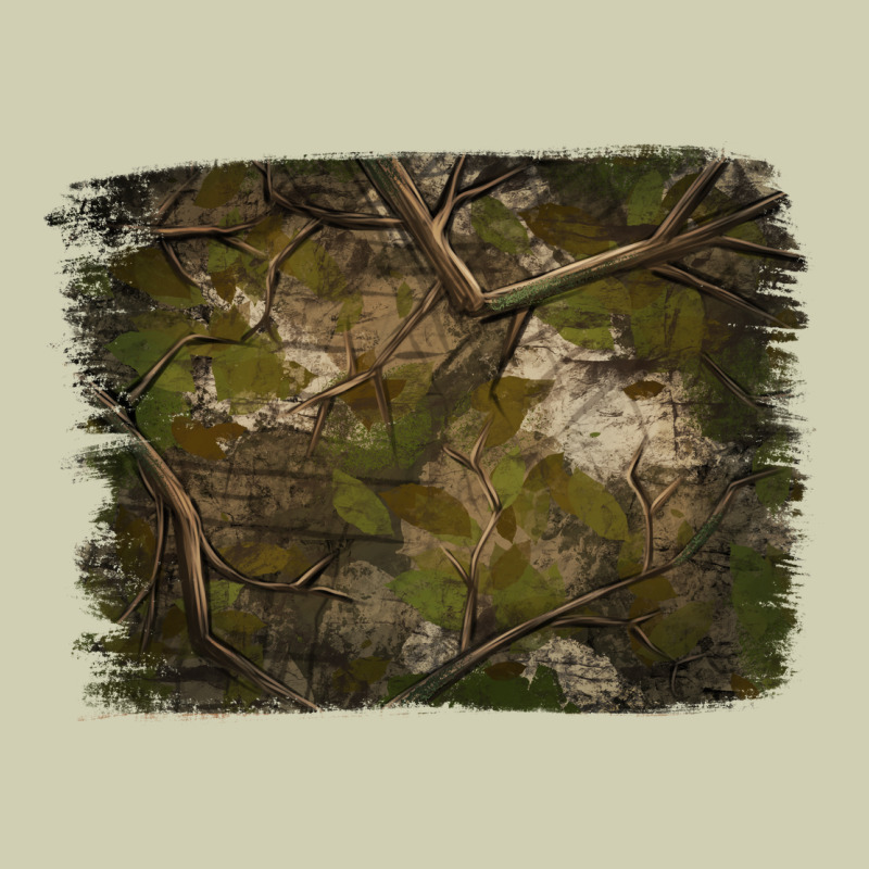Green Hunter Camouflage Pattern Brushstroke Heavy Core Tee by Jasminsmagicworld | Teevron