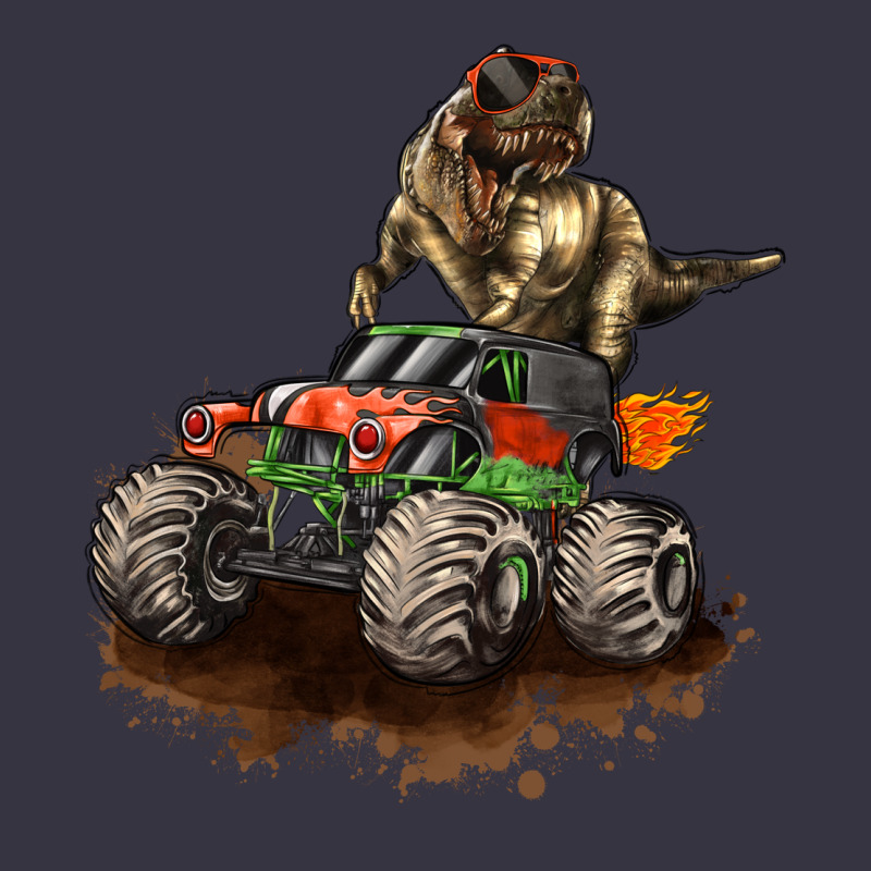Monster Truck And T Rex Dinosaur Vintage Hoodie by LillyAllenDesigns | Teevron