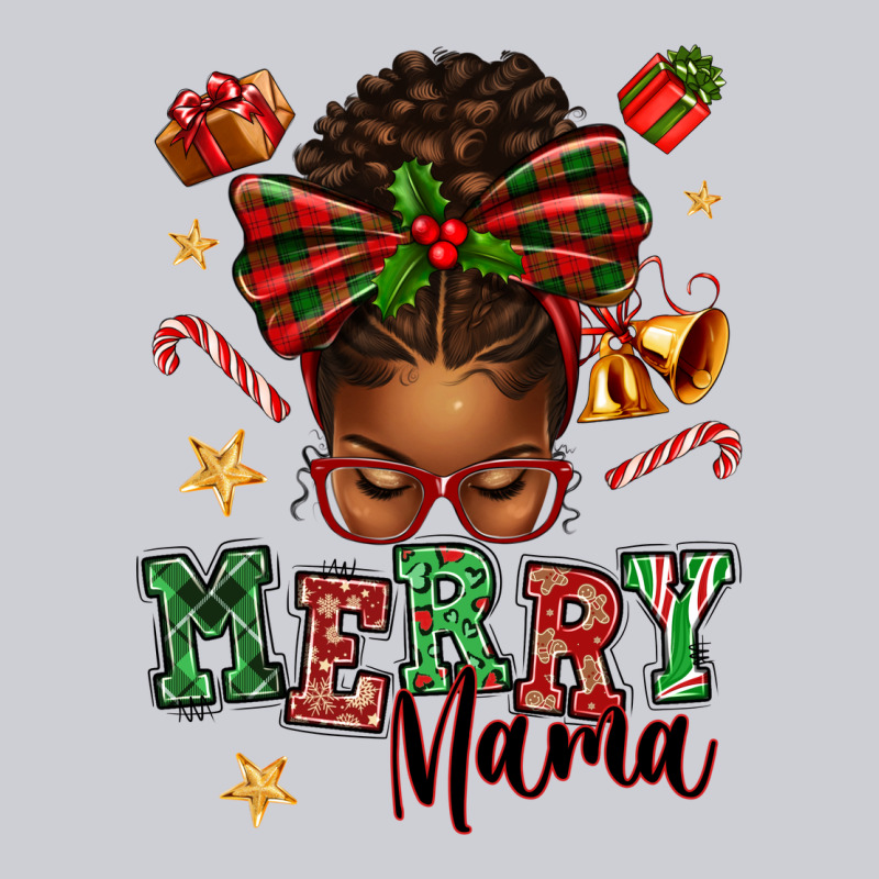 Merry Mama Afro Messy Bun Heavyweight Sweatshirt by texasbilliewilder | Teevron