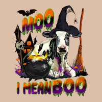 Moo I Mean Boo Holstein Cow Urban Heavy Tee | Teevron