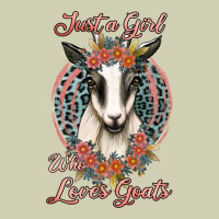 Just A Girl Who Loves Goats Heavy Core Tee | Teevron