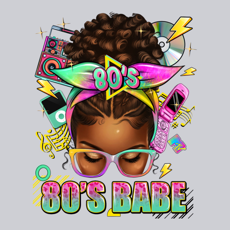 80's Babe Afro Messy Bun Heavyweight Sweatshirt by texasbilliewilder | Teevron