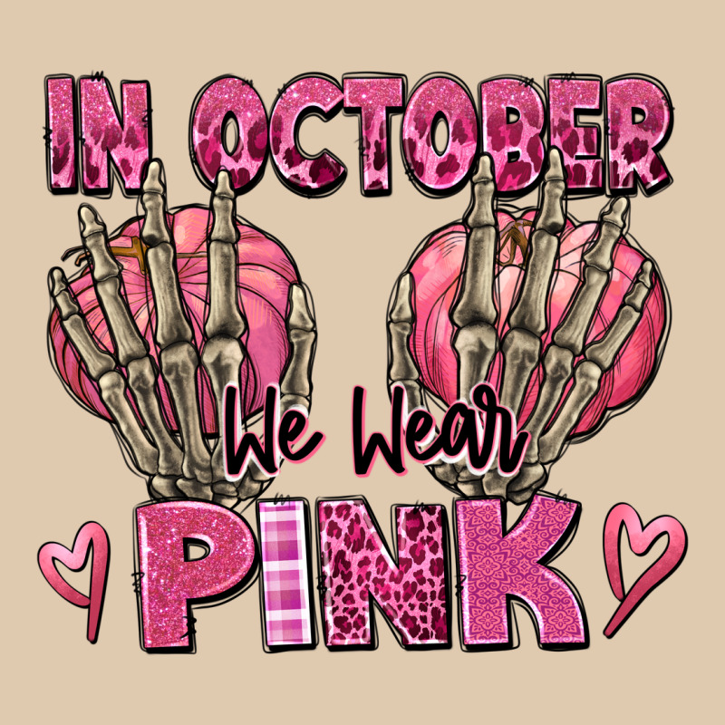 In October We Wear Pink Skeleton Heavyweight Sweatshirt by texasbilliewilder | Teevron