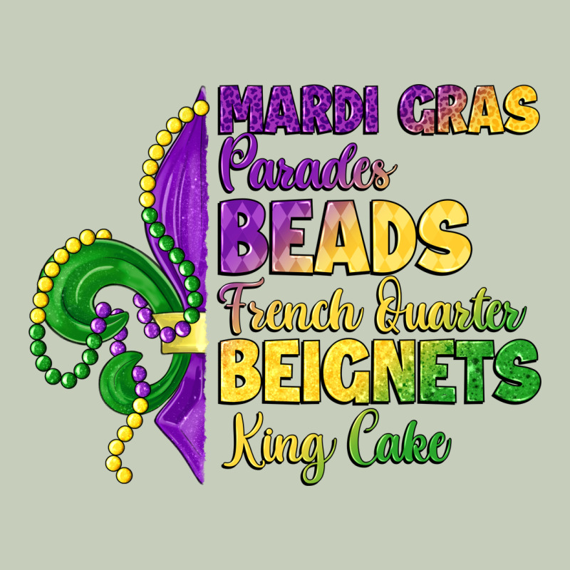 Mardi Gras Parades Beads French Quarter Beignets K Classic Tee by LillyAllenDesigns | Teevron