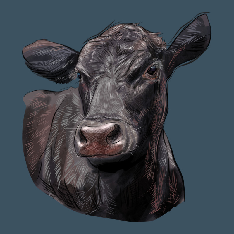 Black Angus Cow Illustrations Urban Heavy Tee by LillyAllenDesigns | Teevron