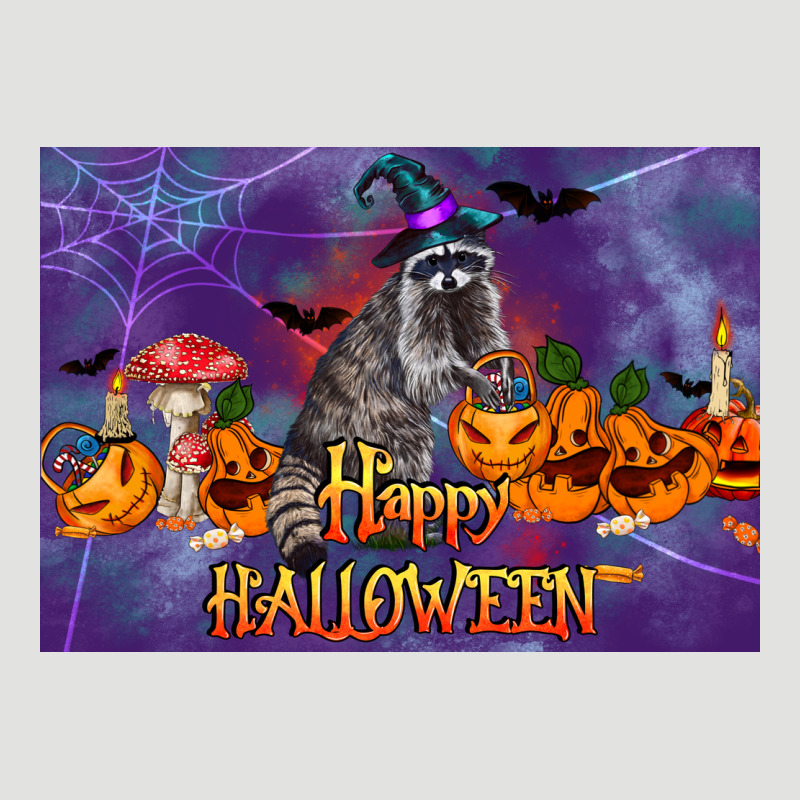 Happy Halloween Raccoon Classic Tee by LillyAllenDesigns | Teevron