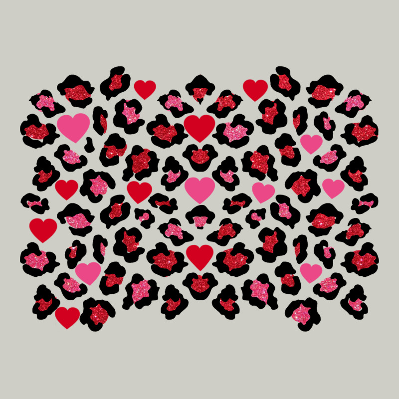 Valentines Day Leopard And Heart Background Heavyweight Hoodie by FaDigitalArtStudio | Teevron