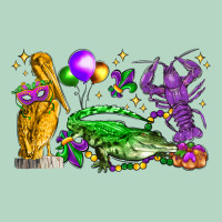 Mardi Gras Pelican Alligator And Crawfish Classic Tee | Teevron