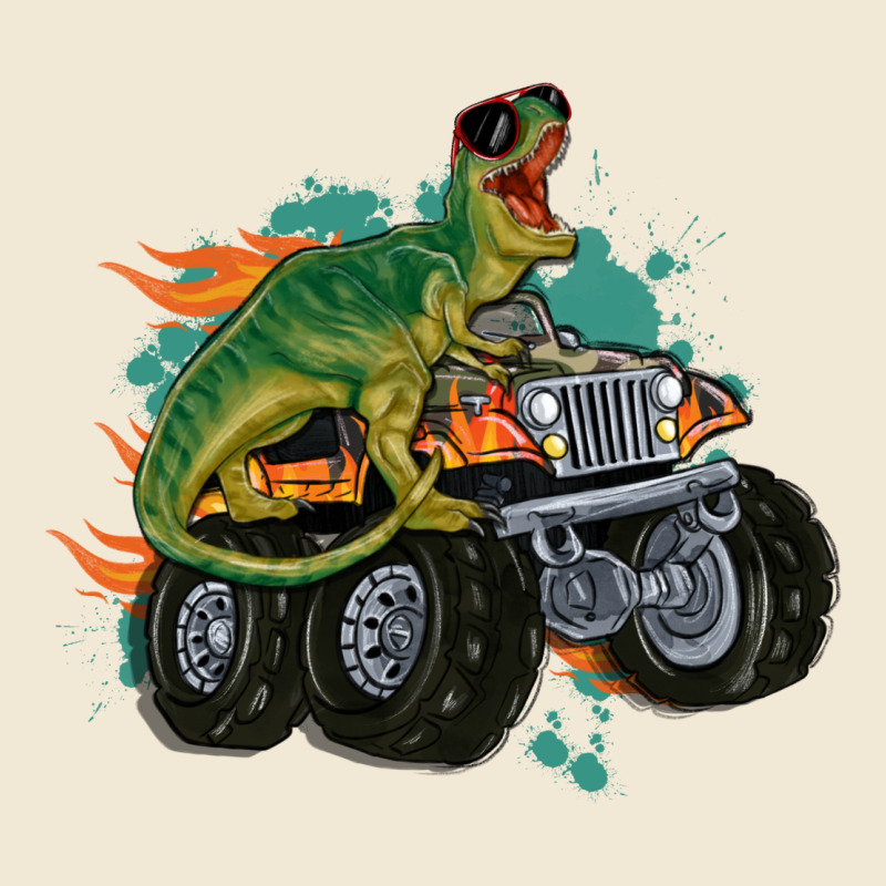 Monster Truck And T Rex Dinosaur Premium Tee by MaliasSmallBusiness | Teevron