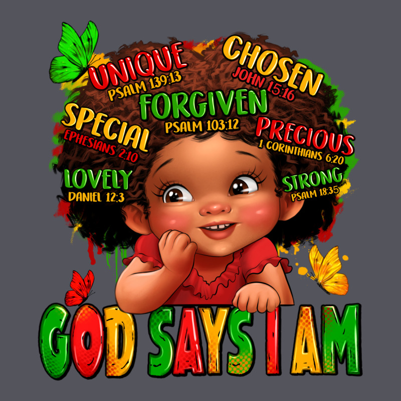 God Says I Am Juneteenth Kid Vintage Hoodie by LillyAllenDesigns | Teevron