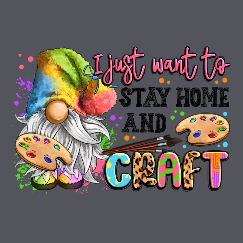 I Just Want To Stay Home And Craft Vintage Hoodie by LillyAllenDesigns | Teevron