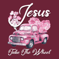 Leopard Floral Pink Car Jesus Take The Wheel Long Sleeve Tee | Teevron