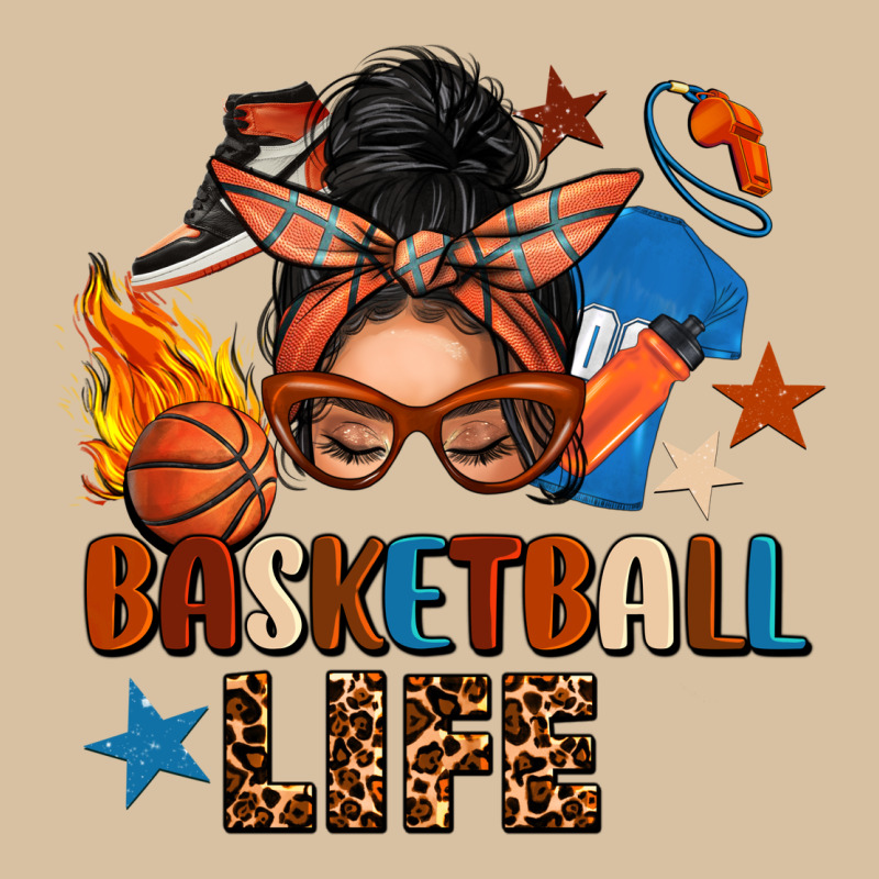 Basketball Life Messy Bun Heavyweight Hoodie by FaDigitalArtStudio | Teevron