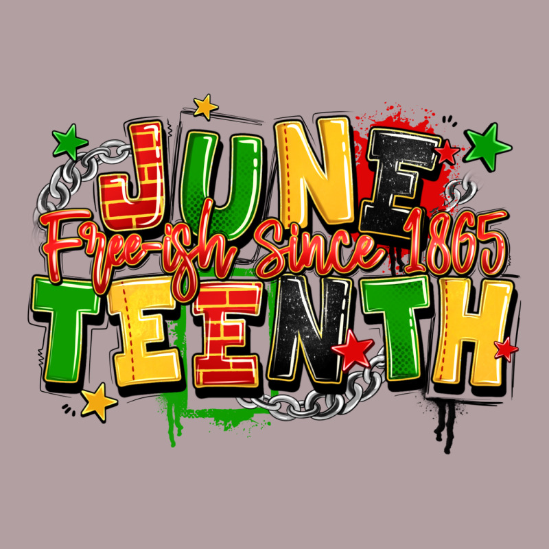 Juneteenth Free Ish Since 1865 Vintage Hoodie by LillyAllenDesigns | Teevron