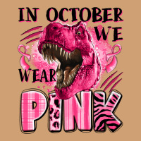 In October We Wear Pink Dinosaur Vintage Tee | Teevron