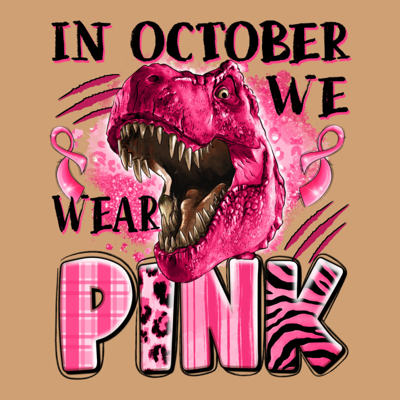 In October We Wear Pink Dinosaur Vintage Tee by LillyAllenDesigns | Teevron