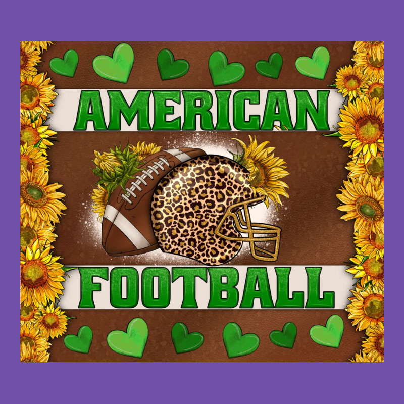 American Football With Sunflower Tumbler Premium Sweatshirt by BundleAndBundleShop | Teevron