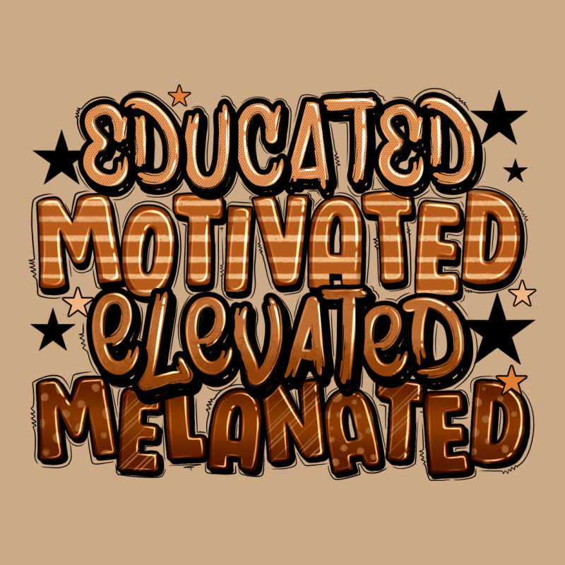 Educated Motivated Elevated Melanated Vintage Hoodie by LillyAllenDesigns | Teevron
