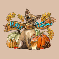 Hello Autumn With Chihuahua Dog Urban Heavy Tee | Teevron