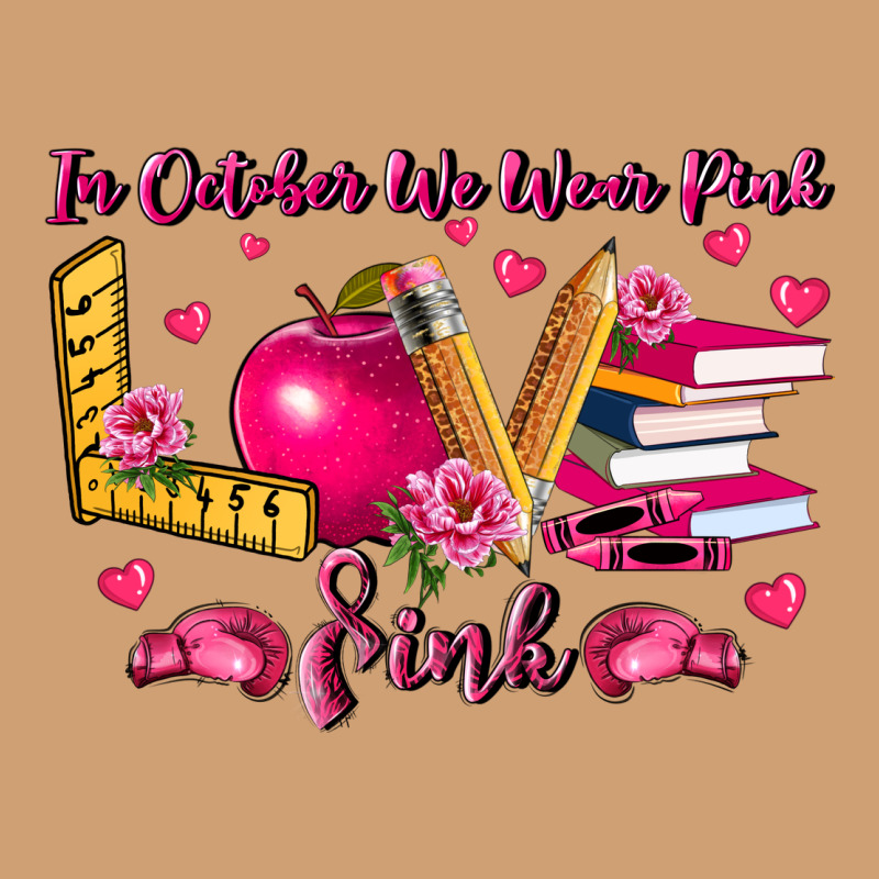 In October We Wear Pink Teacher Vintage Tee by LillyAllenDesigns | Teevron