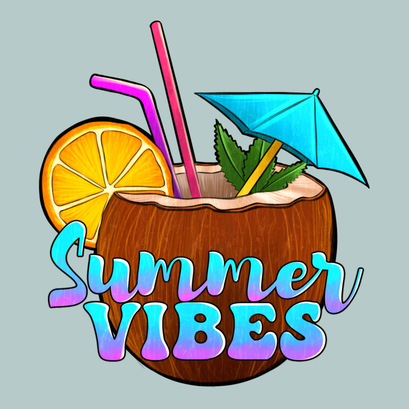 Summer Vibes Coconut Drink Heavy Core Tee by Jasminsmagicworld | Teevron
