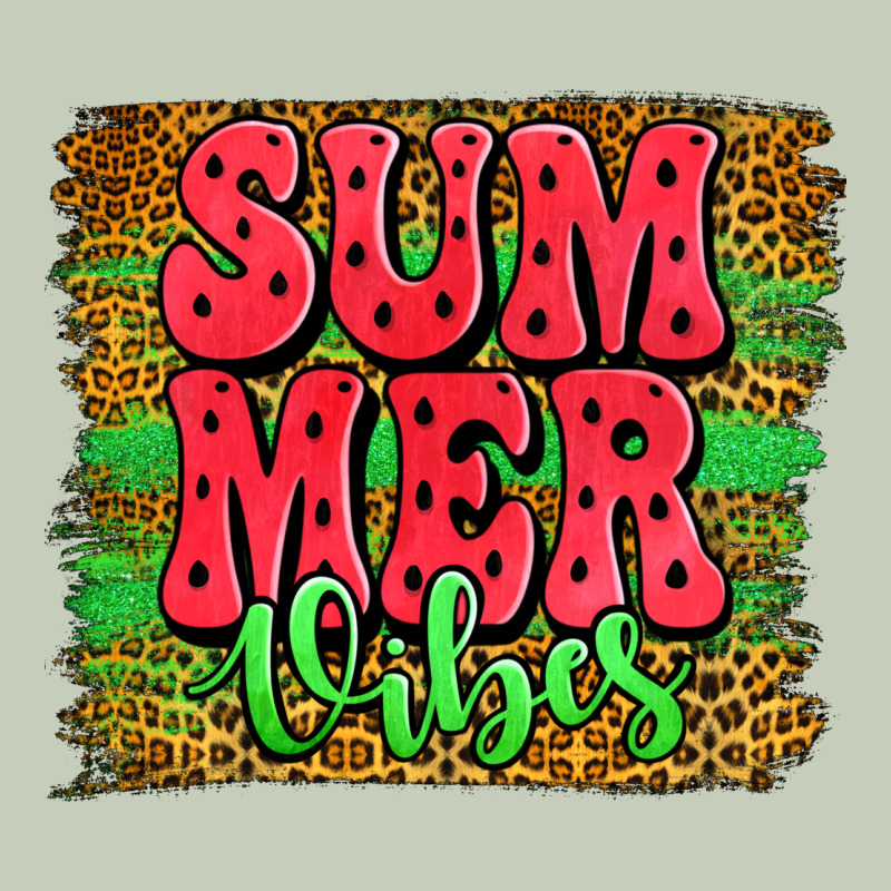 Summer Vibes Watermelon Leopard Background Ladies Tee by Jasminsmagicworld | Teevron