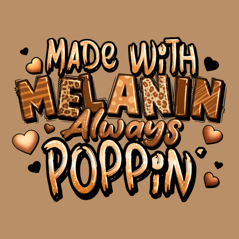 Made With Melanin Always Poppin' Vintage Hoodie by LillyAllenDesigns | Teevron