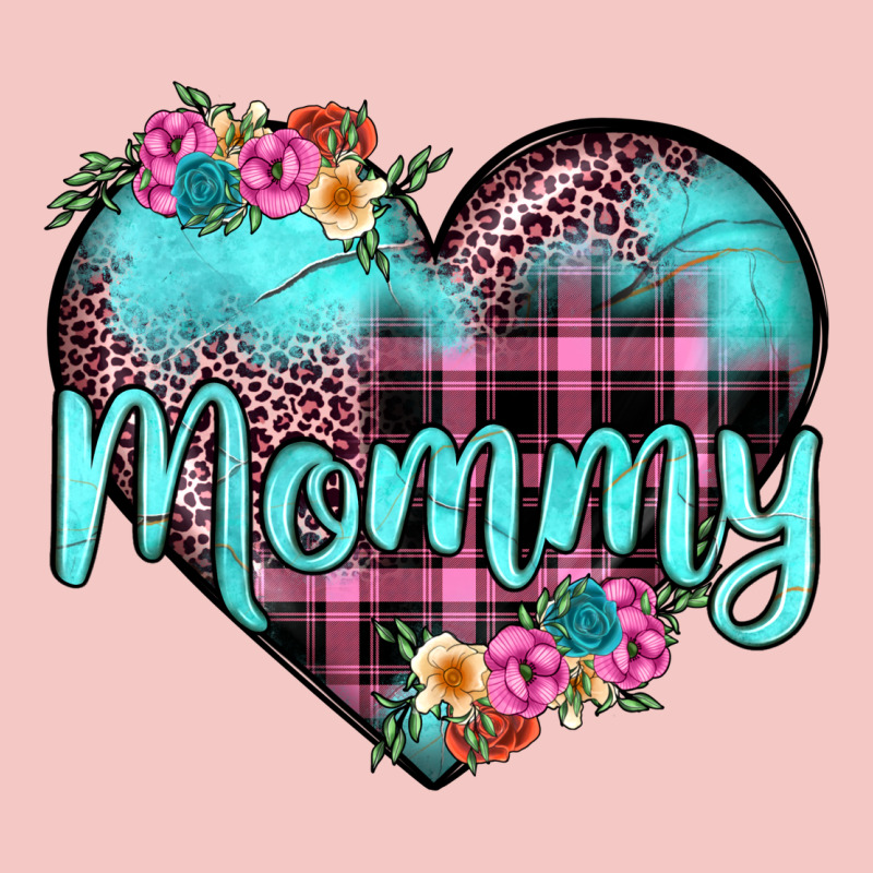 Mommy Leopard Turquoise Heart Urban Heavy Tee by JahusDesignShop | Teevron