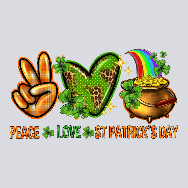 Peace Love St. Patrick's Day Zipper Hoodie by HowdyJamesFarm | Teevron