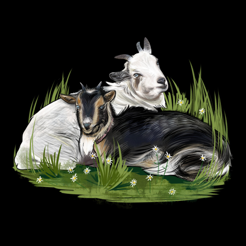Two Baby Nigerian Dwarf Goat Heavy Core Tee by LillyAllenDesigns | Teevron