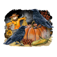 Fall Background With Crow Urban Heavy Tee | Teevron