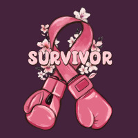 Survivor Breast Cancer With Boxing Gloves Premium Tee | Teevron