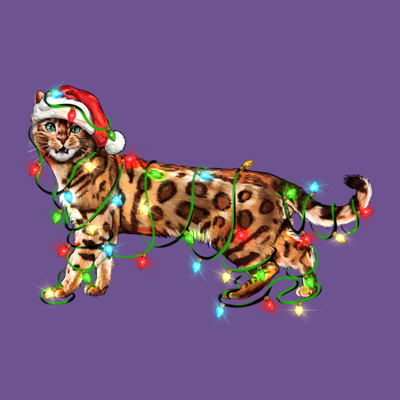 Christmas Bengal Cat Vintage Tee by LillyAllenDesigns | Teevron
