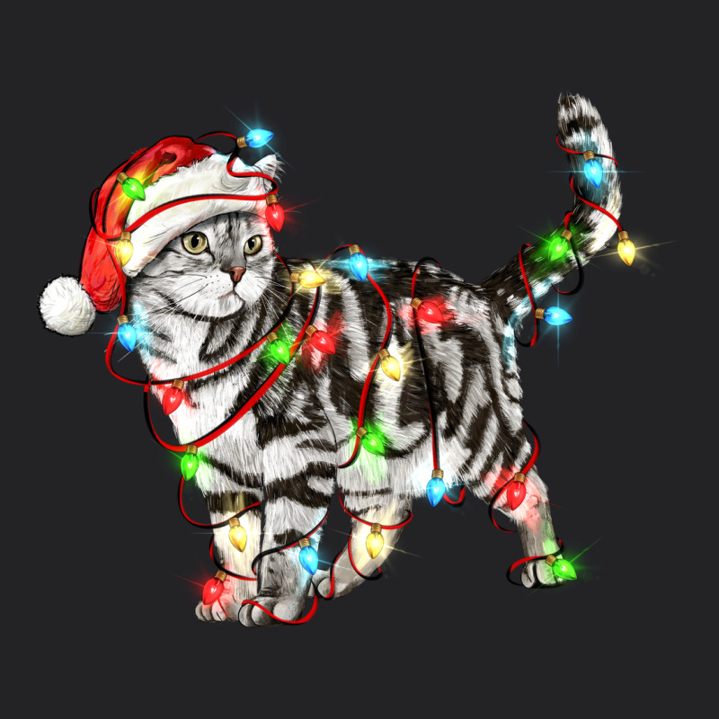 Christmas American Shorthair Cat Vintage Tee by LillyAllenDesigns | Teevron