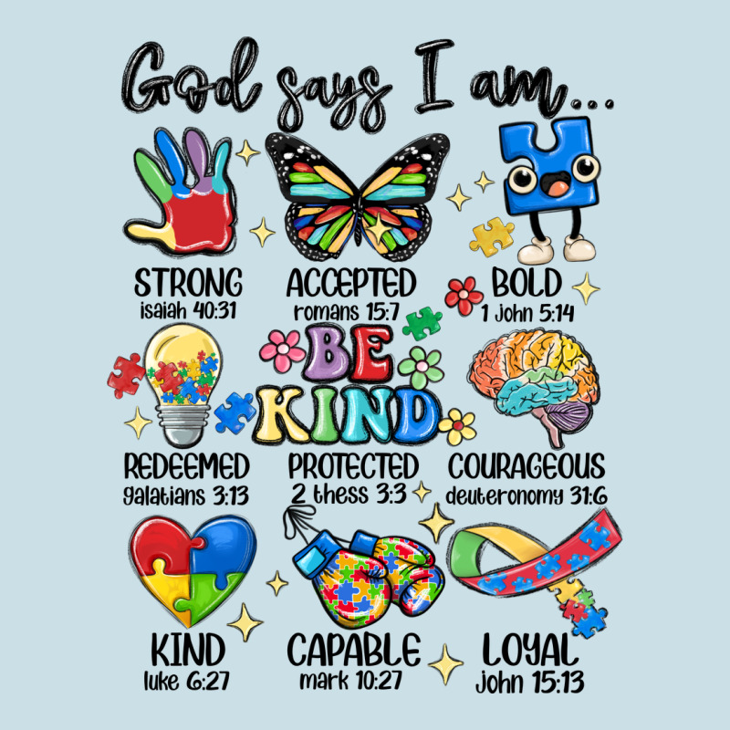 God Says  Am Autism Ladies Tee by MaliasSmallBusiness | Teevron