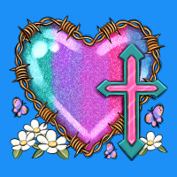 Easter Cross Heart La Classic Tee | Teevron