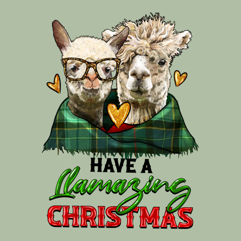 Have A Llamazing Christmas Alpaca Head Urban Heavy Tee by LillyAllenDesigns | Teevron