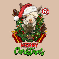 Merry Christmas Alpaca Face Urban Heavy Tee | Teevron